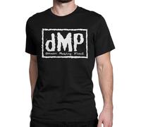 Master Pig DMP Kinnikuman Muscle Man Creative 100% Cotton Tees Round Collar Idea Black Short Sleeve T-Shirt L