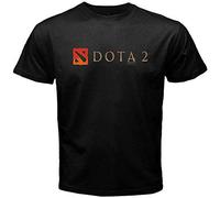 Master Pig Dota 2 Logo Defense of The Ancients Multiplayer Game Tee Round Neck Unisex Tops Men's 100% Cotton Short-Sleeve T-Shirts M