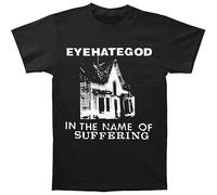 Master Pig Eyehategod Men ' s in The Name of Suffering Black Tee Round Neck Unisex Tops Men's 100% Cotton Short-Sleeve T-Shirts S