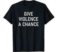 Master Pig Give Violence A Chance Funny Jokes Sarcastic Short Sleeve T-Shirt XXL