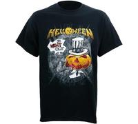 Master Pig Helloween I Want out Tour Tee Round Neck Unisex Tops Men's 100% Cotton Short-Sleeve T-Shirts S