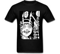 Master Pig Junji Ito Collection Custom Tee Round Neck Unisex Tops Men's 100% Cotton Short-Sleeve T-Shirts XXXL