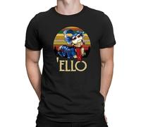 Master Pig Labyrinth The Worm Ello Cult Film 80s Fantasy Vintage Tee Round Neck Unisex Tops Men's 100% Cotton Short-Sleeve T-Shirts S