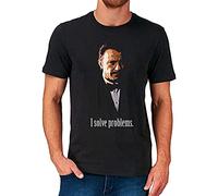 Master Pig Mr Wolf I Solve Problems Men Movie Film Short Sleeve T-Shirt M