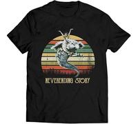 Master Pig Never Ending Story Tee Round Neck Unisex Tops Men's 100% Cotton Short-Sleeve T-Shirts XXL