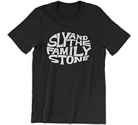 Master Pig Sly And The Family Stone T Shirt - - Funk Band - San Francisco Black Tee Round Neck Unisex Tops Men's 100% Cotton Short-Sleeve T-Shirts S