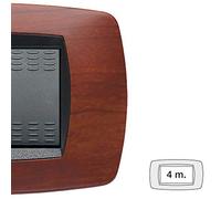 MASTER Placca Placchetta Elettrica Copri Interruttore 4Ps. Ciliegio Modo 39TC414