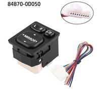 Master Power Interruttore Specchio ABS Plastica Auto Parte Nero Alta Qualità New