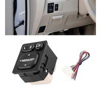 Master Power Interruttore Specchio ABS Plastica Auto Parte Nero Alta Qualità New