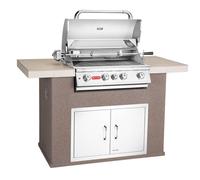 Master-Q 126cm Cucina base in Stucco