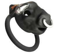 Master Series Bull - gabbia per pene con testa di toro (nera)