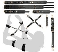MASTER SERIES Cintura Thigh Tied Temptress Con Connessione Hog Tie Per Uomini