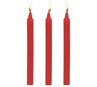Master Series Fire Sticks Fetish Drip Candles Set of 3 Red
