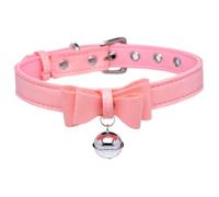 Collare Golden Kitty con Fiocco e Campanellino (rosa)