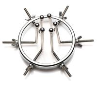 Master Series Oculus Stainless Steel Anal Explorer Silver