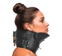 Master Series Rigid Locking Posture Collar with Chin Brace Black
