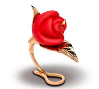 Master Series XR Brands - Candela a Forma di Rosa con Supporto - Rosso