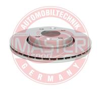 Master-Sport 2x Disco Freni Anteriore Ventilato 125.3 MM per Dacia Sandero II