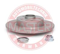 Master-Sport 2x Disco Freno Posteriore Pieno 52.3 MM per Renault Laguna II Grand