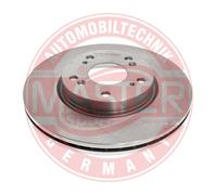 MASTER-SPORT GERMANY 2x Disco Freni Anteriore Ø282 MM Ventilato per Honda Civic