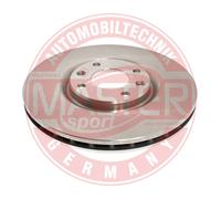 MASTER-SPORT GERMANY 2X Disco Freno Anteriore Ventilato Per Peugeot 208 CA