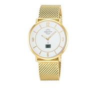 Master Time Uomo Orologio Radio Advanced Mesh-Band Oro MTGA-10948-12M