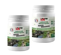 Master Trap - Set di 2 larvicidi zanzare, anti larve di zanzare e mosche, efficace fino a 10 settimane, 2 x 100 g