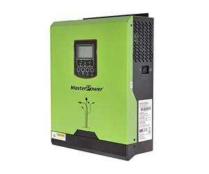 Master U-Power MF-OME-UM3KVA - Inverter caricatore ibrido, 3000 W 24 V MPPT, Verde/Nero