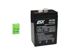 Master U-Power UP - Batteria piombo AGM 2,8Ah 6V & DSK 10355 - Batteria al piombo sigillata AGM ricaricabile da 6V 4,5 Ah