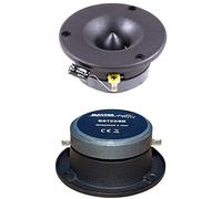 MASTERAUDIO 2 TWEETER BST03/8B neri da 175 watt rms 350 watt max 9,7 cm di diametro e 105 dB 8 ohm con profondità 3,8 cm per casa home feste party, a coppia