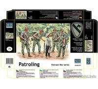 Masterbox 3599 Patrolling. Vietnam 1:35 Plastic Kit Set personaggi