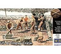 MasterBox - Crew Di Artiglieria Statunitense 6 Soldati 1:35 Kit Di Montaggio