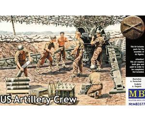 MasterBox - Crew Di Artiglieria Statunitense 6 Soldati 1:35 Kit Di Montaggio