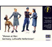 Masterbox Donna At War Germania Aviazione Militare Aiuti Cane 1:3 5 Modello Kit