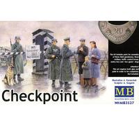 Masterbox German Checkpoint Grenzkontrolle Casa Dogs Civile 1:3 5 Cottage Cani