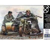 Masterbox German Motorcyclists Motociclisti + Accessori R75 Tedesco 1:3 5 Kit