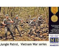 Masterbox Modern Infantry Jungle Patrol Vietnam 4 Figure 1:35 Modello Kit