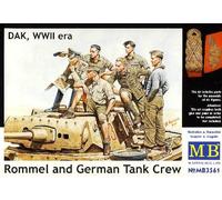 Masterbox Rommel German & Tankman Africa Korps Tedesco Truppe Corazzate 1:3 5