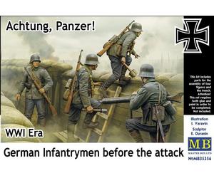 MASTERBOX WWI GERMAN INFANTRYMEN BEFORE THE ATTACK Scala 1:35 Cod.MB35256