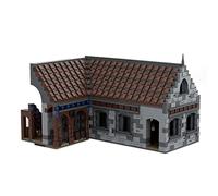 MasterBrickPlay Architettura, set di mattoncini da costruzione, 2714 mattoncini da costruzione, MOC-131235 H09 Germania chiesa modulare casa kit modellino modulare costruzione regalo