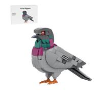 MasterBrickPlay Bird Piccoli mattoncini da costruzione, 255 mattoncini da costruzione, con colombe selvatiche, set di mattoncini da costruzione, simpatica decorazione per la casa