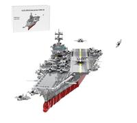 MasterBrickPlay Kit di costruzione della nave tecnica, 1/350 UCS USS CVN-65, portaerei nucleare sottomarino, 4941 pezzi tecnica navi da guerra mattoncini da costruzione giocattolo regalo