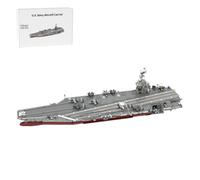 MasterBrickPlay Nave da guerra militare, 6361 mattoncini da costruzione tecnica modellino nave, portaerei della Marina americana, modello di corazzata, tecnica portaerei Battleship