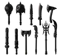 MasterBrickPlay Set militare, armatura medievale, personaggio Medieval Ancient Ancient Rome Greek Egypt Weapon Package Accessory Kit Knight Weapons Toy Set (11 pezzi)