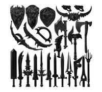 MasterBrickPlay Set militare, armatura medievale, personaggio Medieval Ancient Ancient Rome Greek Egypt Weapon Package Accessory Kit Knight Weapons Toy Set (24 pezzi)