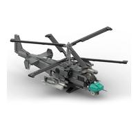 MasterBrickPlay Technical Elicottero, Kamov KA-52, kit di costruzione per aeroplano MOC, 1039 pezzi, tecnica elicottero, blocchi di bloccaggio, regalo per adulti