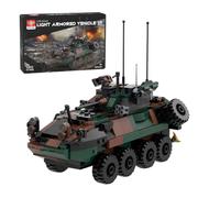 MasterBrickPlay Technik Kit di mattoncini da combattimento per veicoli da combattimento, MOC-126469 LAV-25 MOC fanteria veicoli da combattimento militari blocchi di fissaggio regali (476 pezzi)