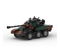 MasterBrickPlay Technik Kit di mattoncini da combattimento per veicoli da combattimento, MOC-144601 ERC90 MOC fanteria veicoli da combattimento militari mattoncini da combattimento (433 pezzi)