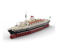 MasterBrickPlay Technik Military Ship Construction Kit, scala 1:400 Battleship Building Blocks, 1907 Pieces Technology Warships Clamping Building Blocks Construction Toy Gift for Adults