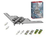 MasterBrickPlay Tecnica, kit di costruzione aereo militare, MOC-166363 scala 1/70 bomber MOC elicottero, 2063 parti tecnica elicottero mattoncini da costruzione